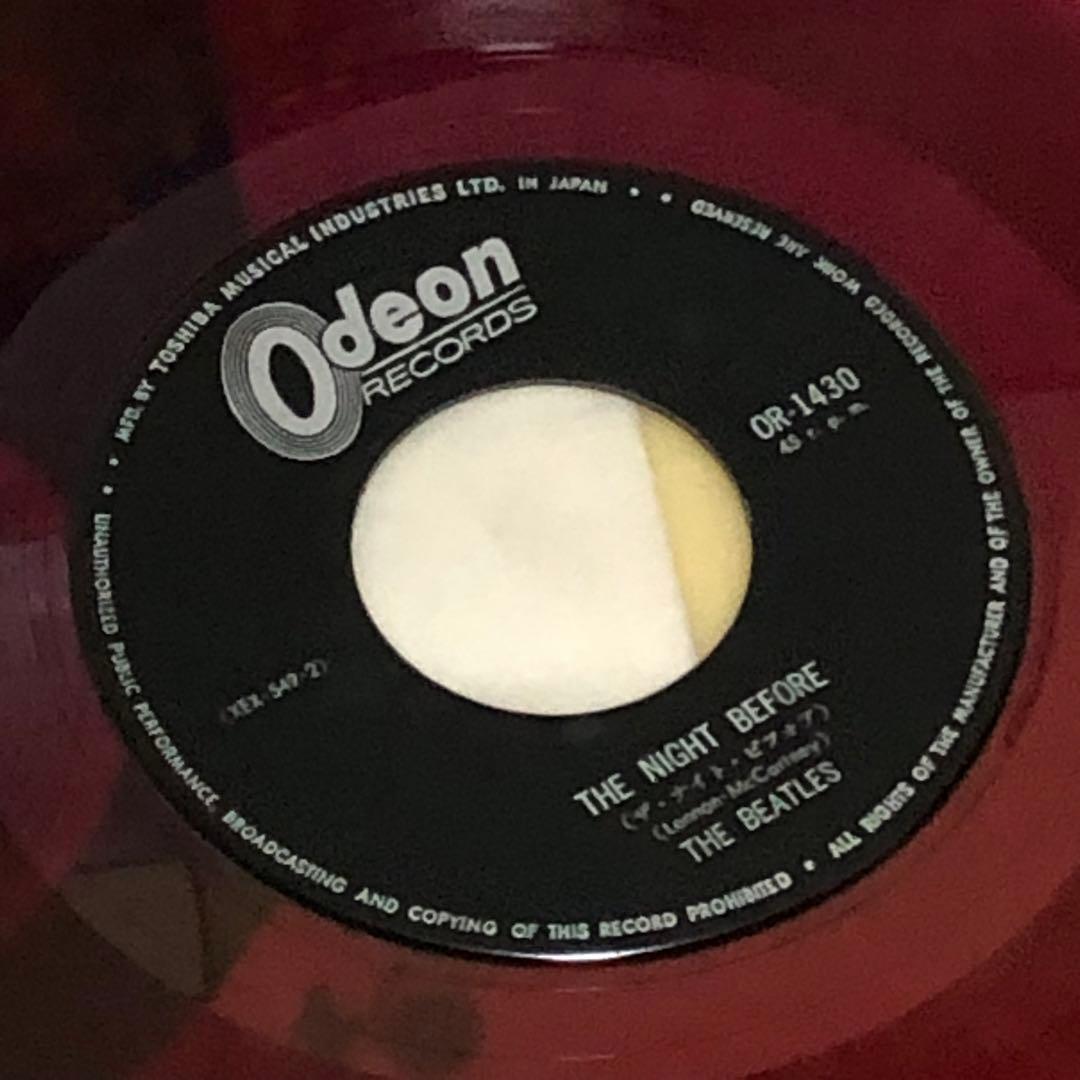 ビートルズ 美盤 ● ザ ナイト ビフォア 赤盤 (OR-1430)