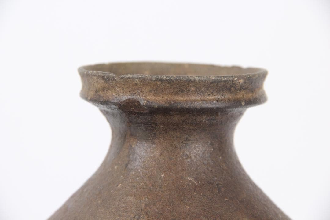 古陶壺　高麗時代　花瓶　花入り時代物　　大徳利　箱付　茶道具　ES1-21