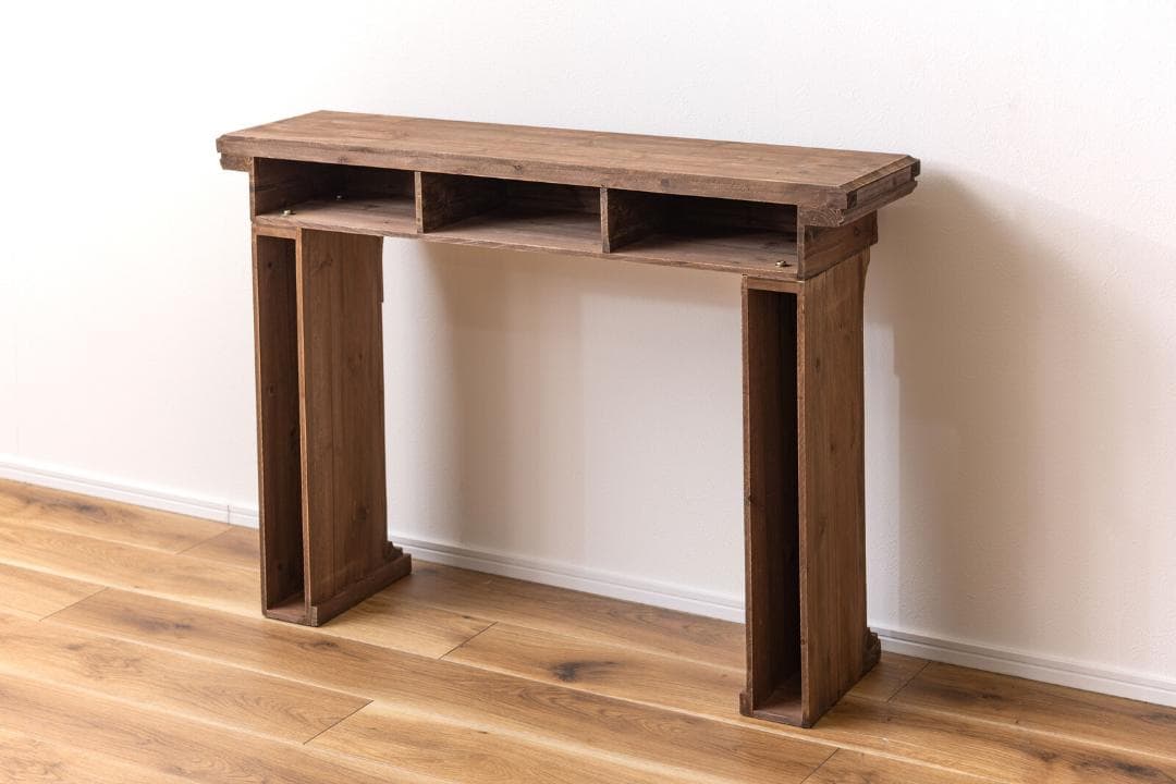 アンティーク調 マントルピース　ブラウン☆暖炉 リビング 幅100