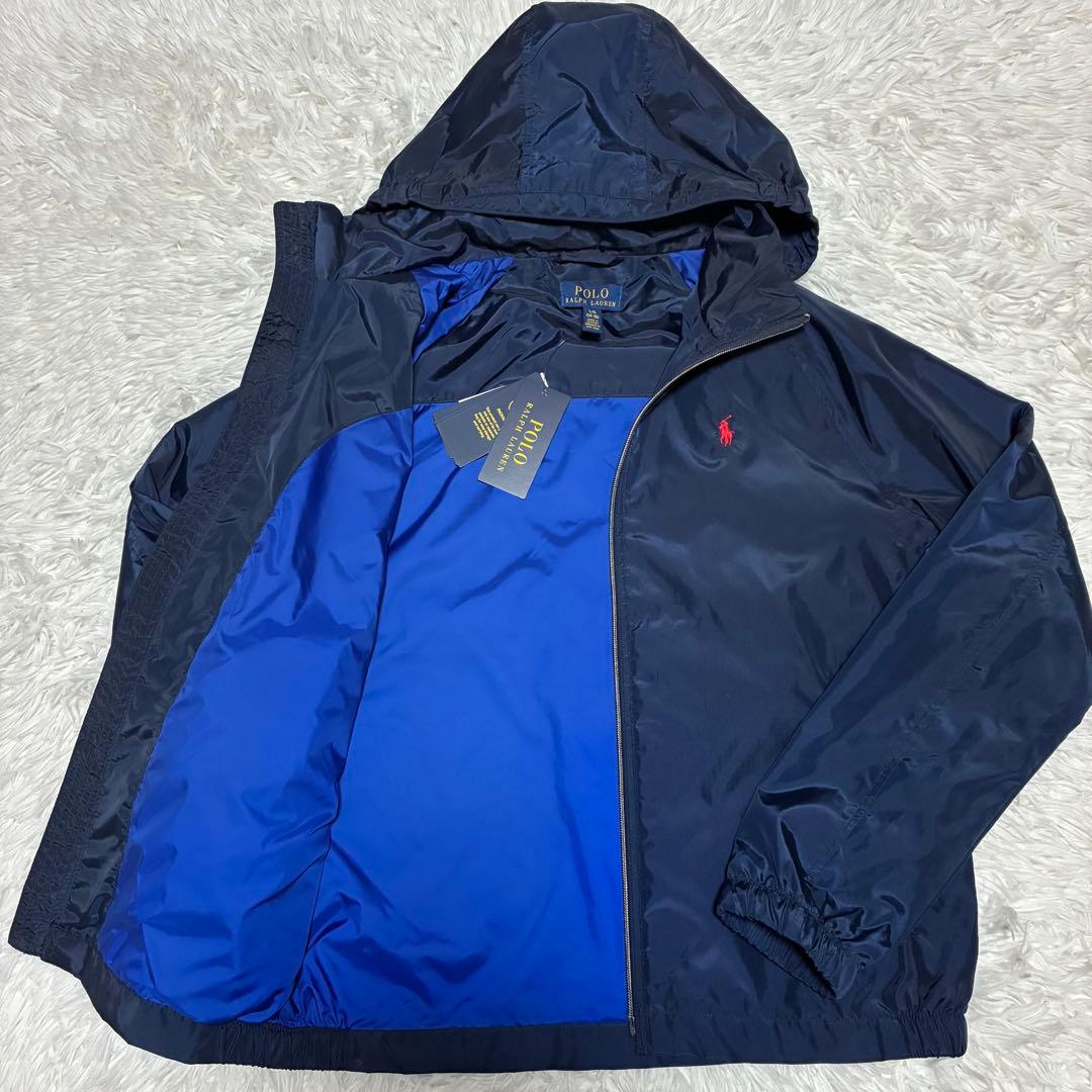 POLO RALPH LAUREN ナイロンジャケット　フーデット　160cm