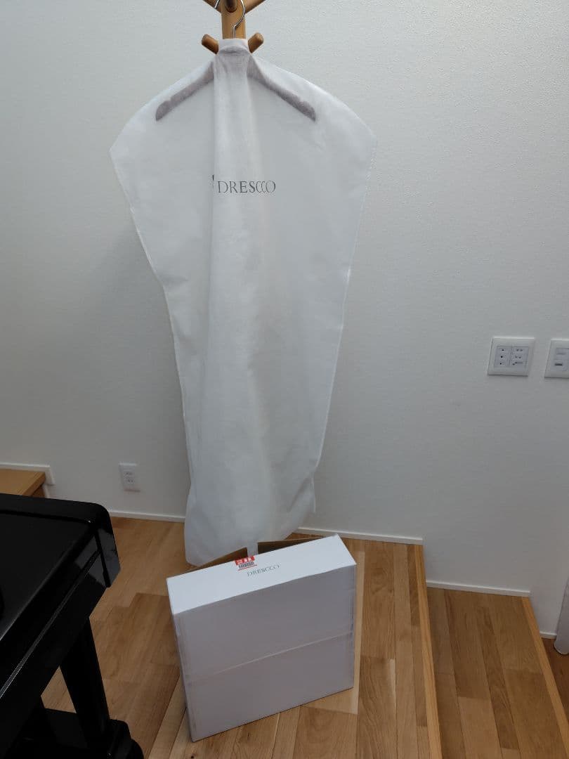 DRESCCO グラデーションパープルオーガンジーロングドレス