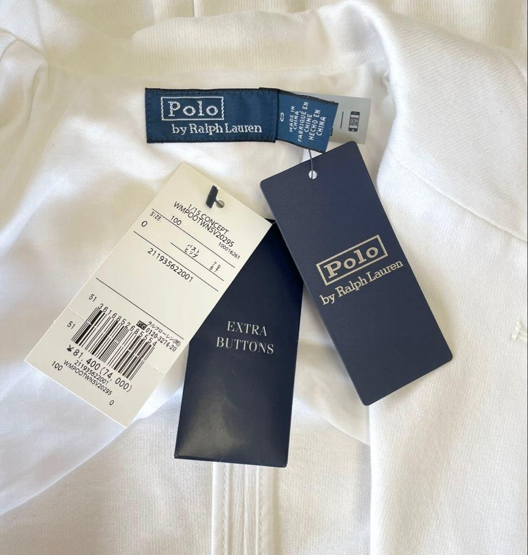 2025新作⭐︎新品タグ付⭐︎ラルフローレン⭐︎ロゴクレストコットンジャージーブレザー