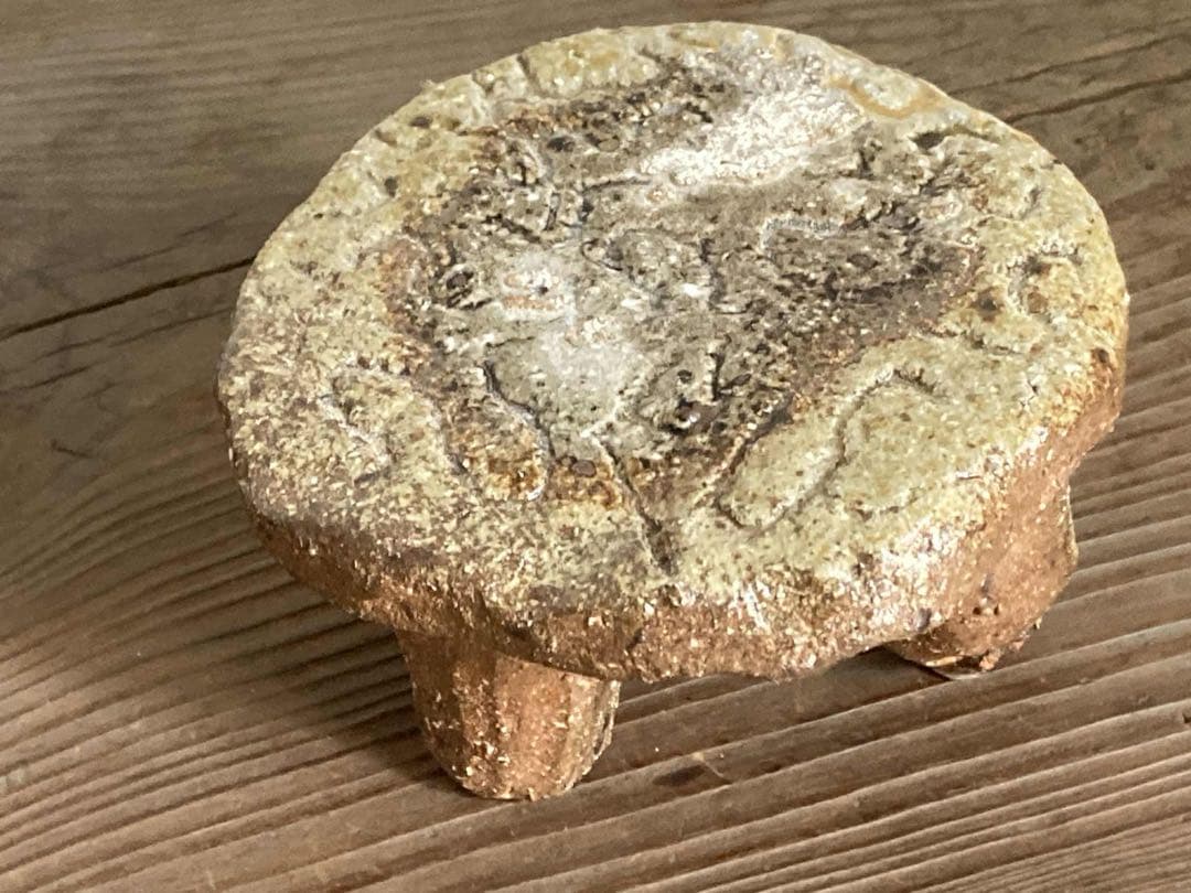 ◆希少◆コレクター放出品◆國吉清尚◆脚付き菓子台◆検＞国吉清尚◆やちむん◆壷屋焼