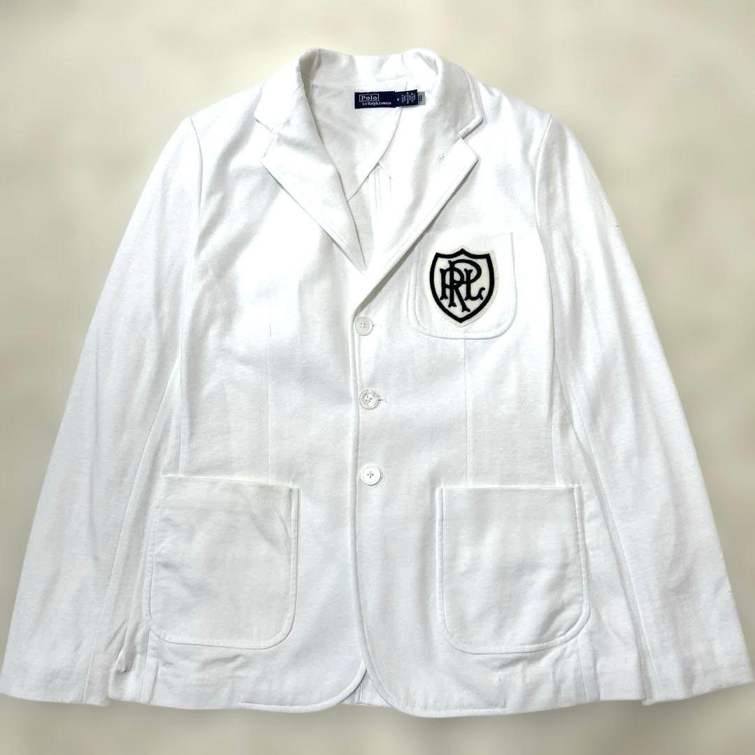 ラルフローレン ロゴクレスト コットン ジャージー ジャケットUS6 L相当QR