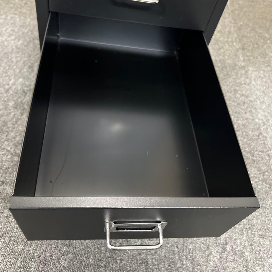 BISLEY スチールキャビネット ブラック 8引き出し