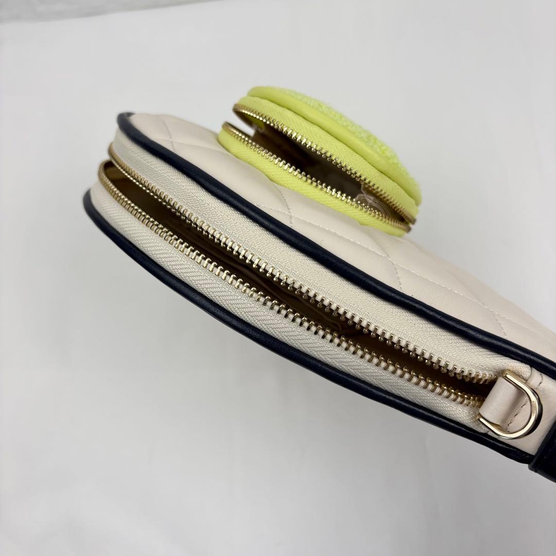 美品 ケイトスペード ショルダーバッグ テニスラケット クロスボディ 3D