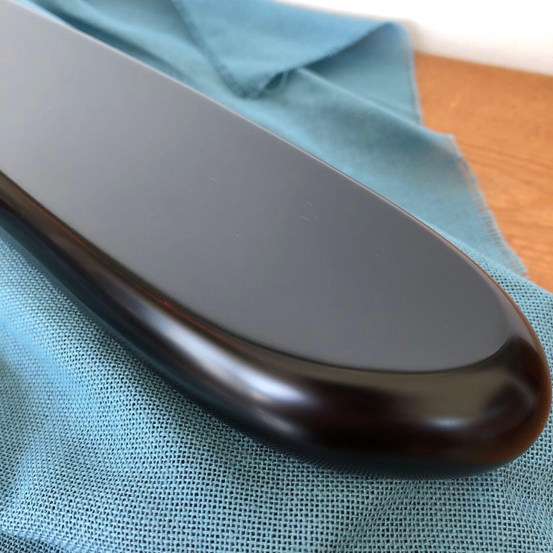 箱瀬淳一　長方ペン皿　40cm漆器　水野式　自動三輪車　蒔絵　飾り皿　輪島塗長皿