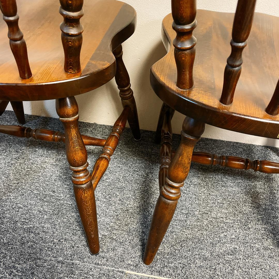 準美品　名作　飛騨産業 キツツキマーク ダイニングチェア 2脚　ウィンザーチェア