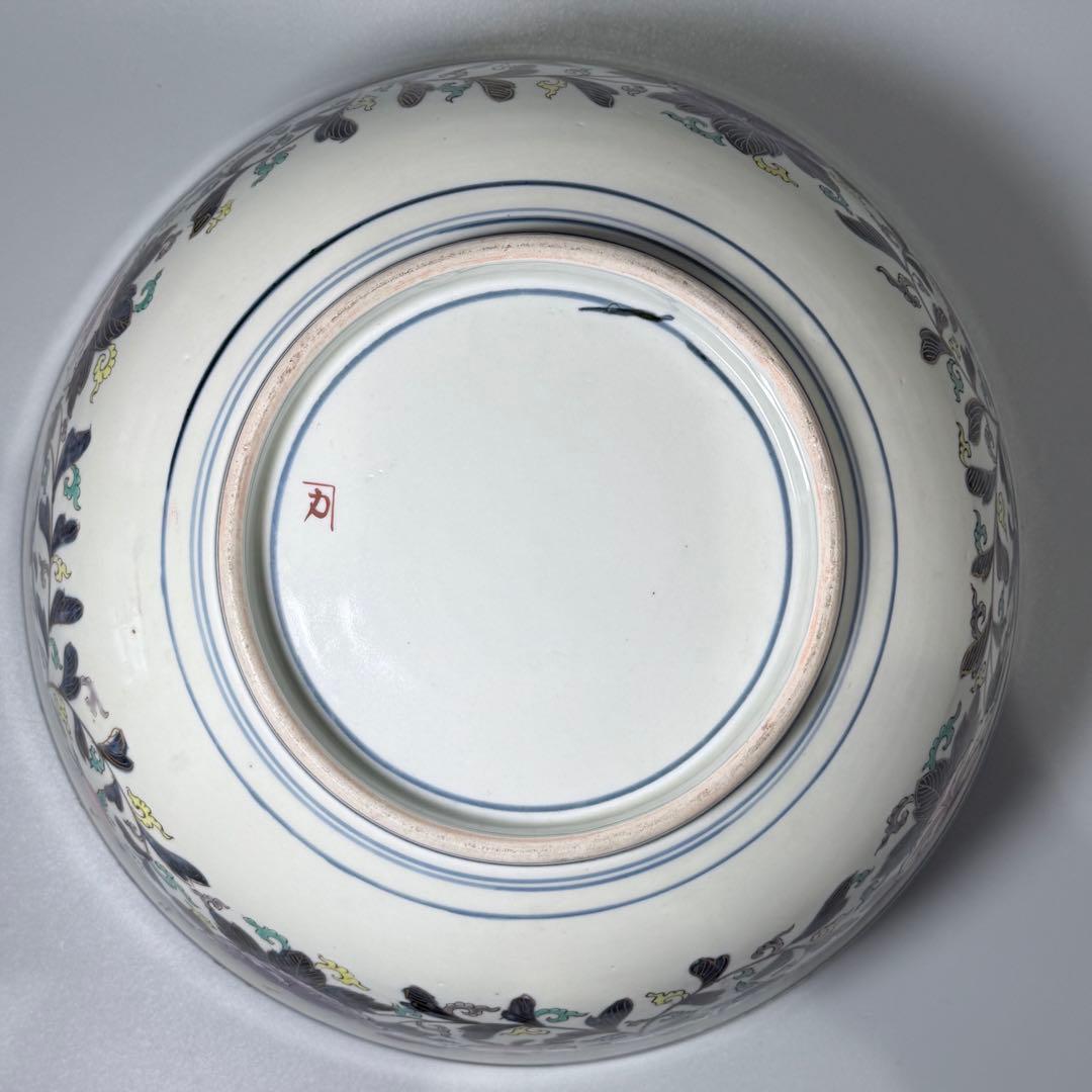 明治〜大正時代　アンティーク有田　極上品　色絵花草文様三ツ揃鉢　箱付　超絶技巧