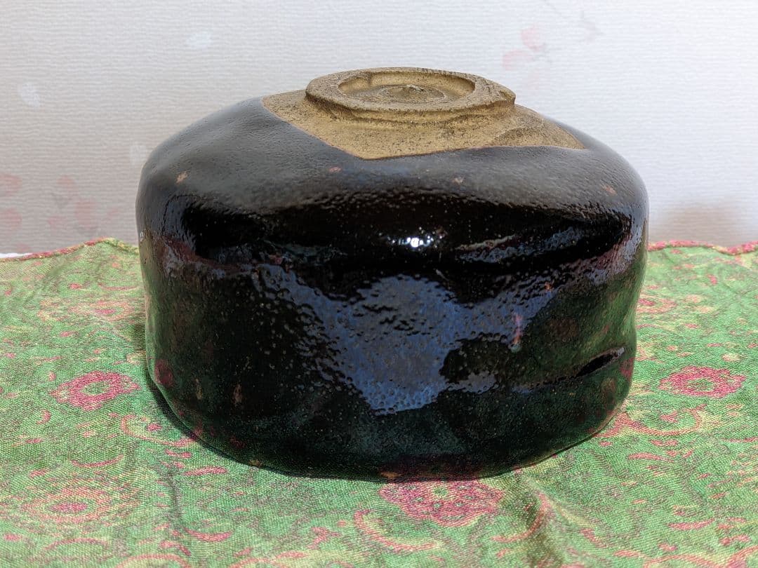 ♦赤膚焼 幕末明治 遠州七窯 赤膚山印 抹茶盌 コレクション 骨董品アンティーク