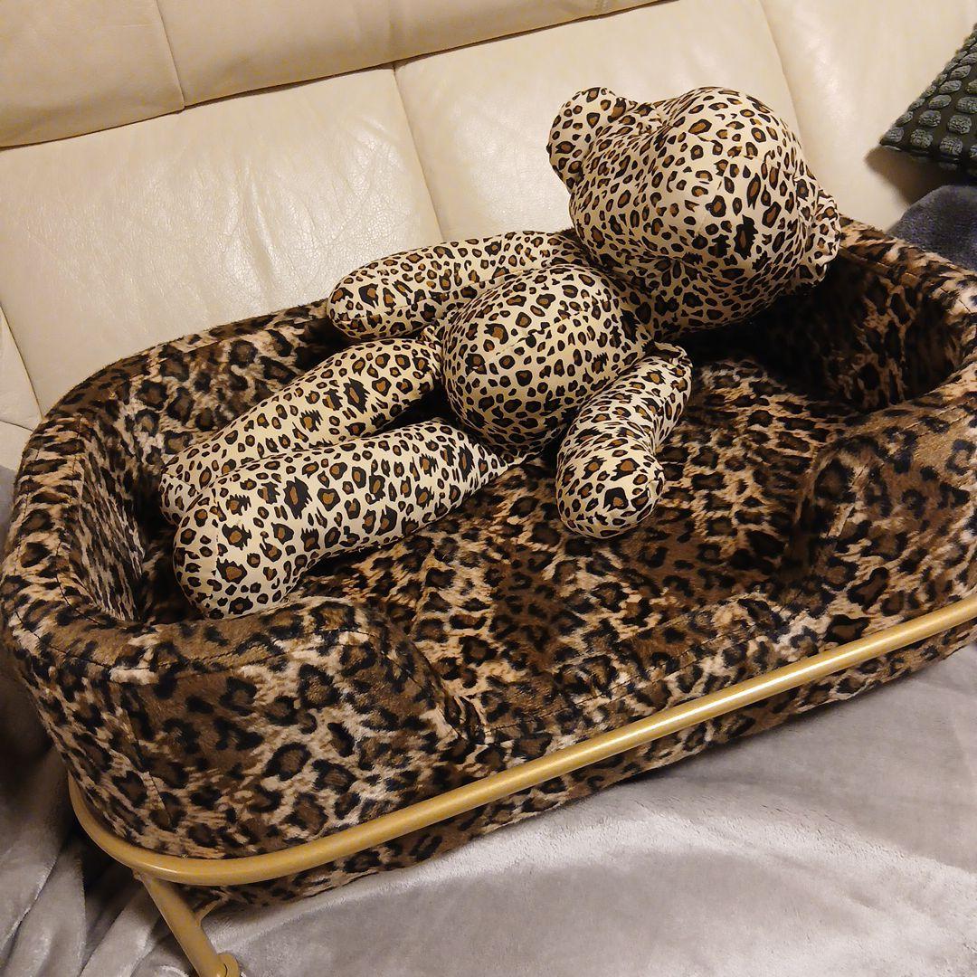 KARE DESIGN　カレ　ディーバレオ　ドッグ　キャットベッド　レオパード柄