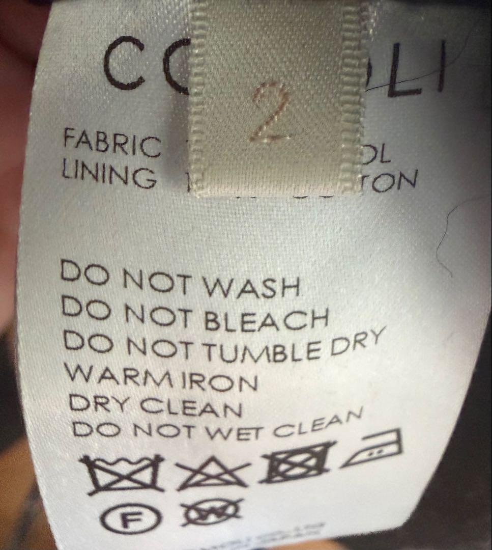 comoli ウール　ショールカラーコート　サイズ2