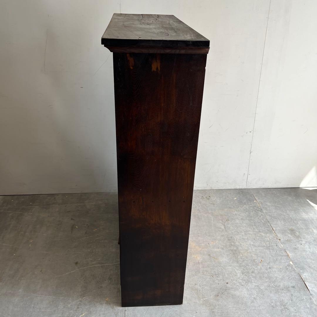 アンティーク ガラス 戸棚 チェスト キャビネット 飾り棚 昭和レトロ z477