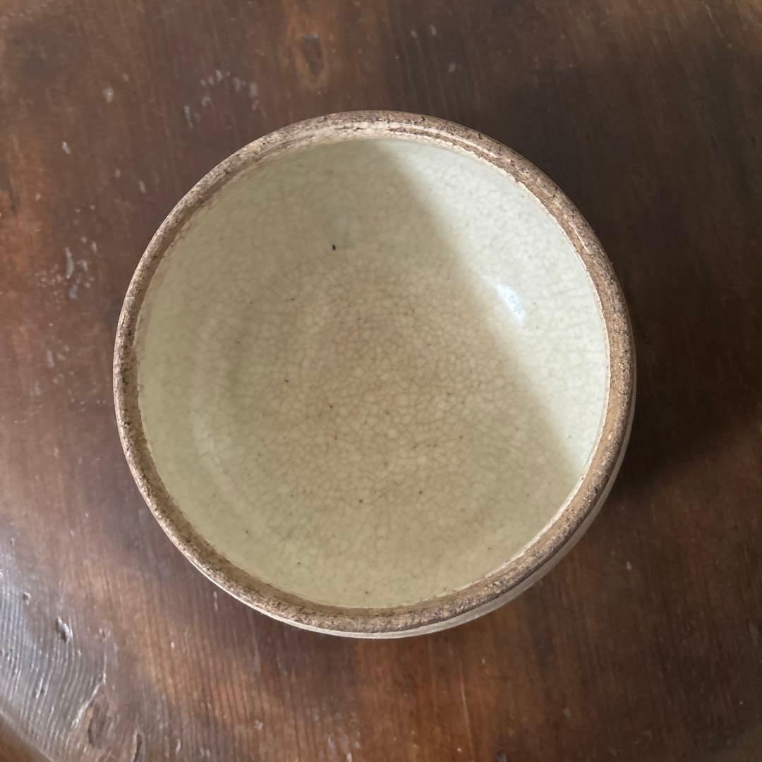 古い丸壷　白釉　塩笥壺　韓国骨董.アンティーク.古民芸.検:立原正秋.白磁.李朝