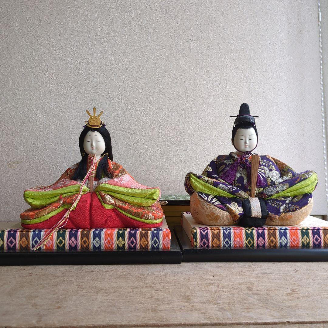 雛人形 木目込み ひなまつり 台座 屏風付 お雛様 御内裏様 お雛様