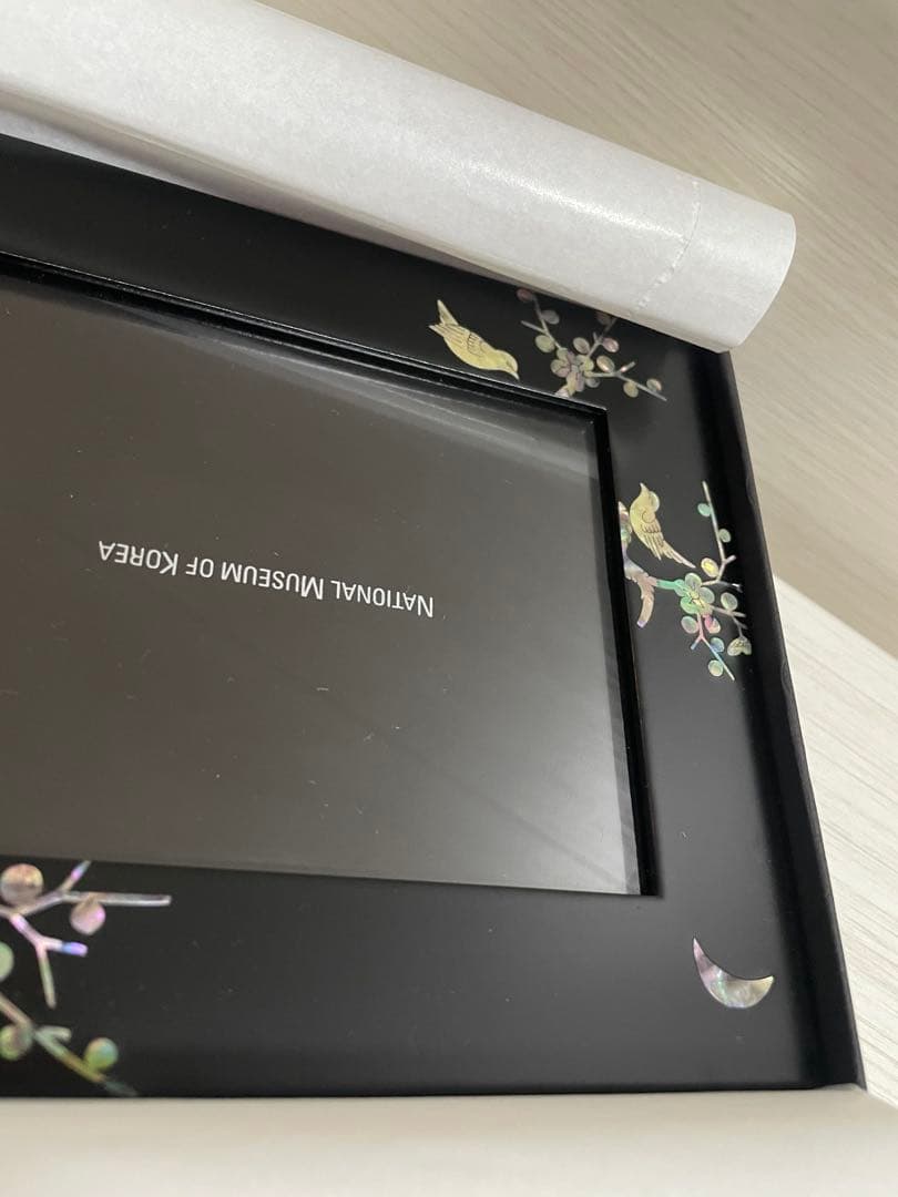 韓国　螺鈿　フォトフレーム　花鳥national museum of korea