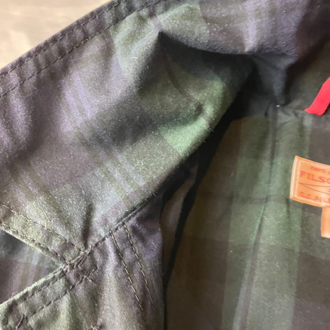 フィルソンガーメント　カバーオール ダークグリーン・ネイビー S オイルドコート