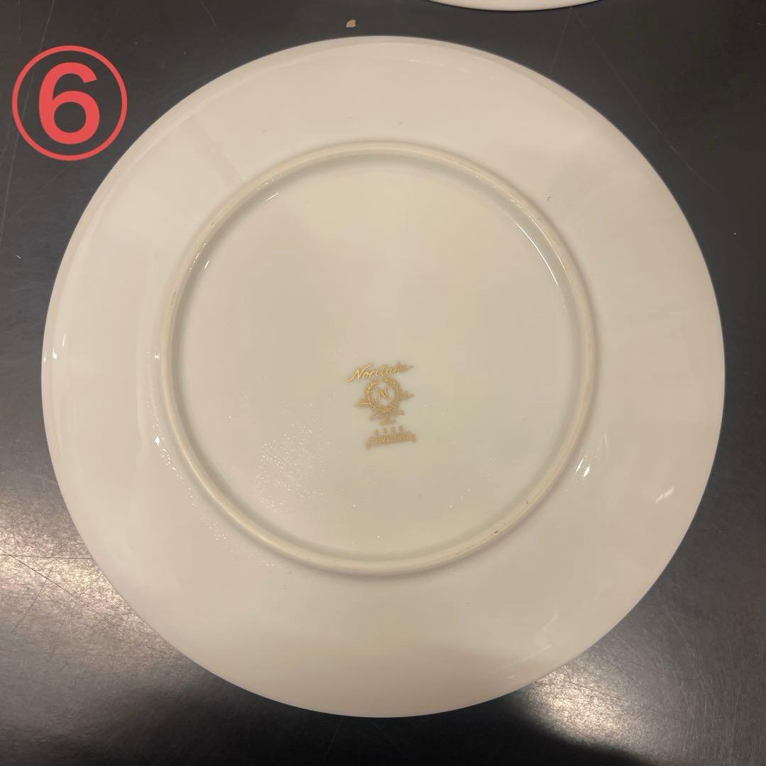 【Noritake】PRIMADONNA 薔薇柄 金彩 プレート 6枚セット