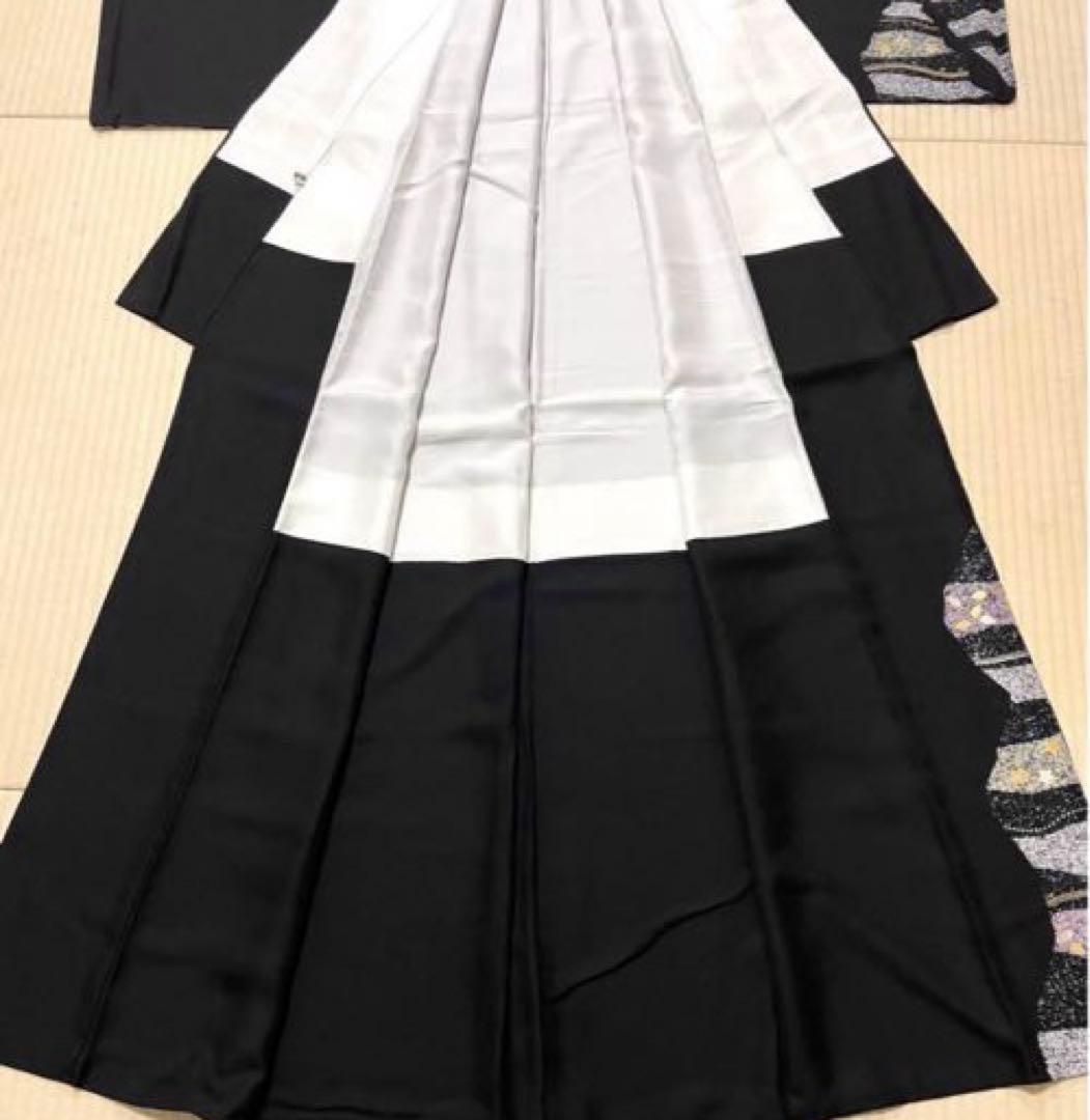 専用作家物 岩井流家元 岩井友見 星 箔 染め 訪問着 ひとつ紋