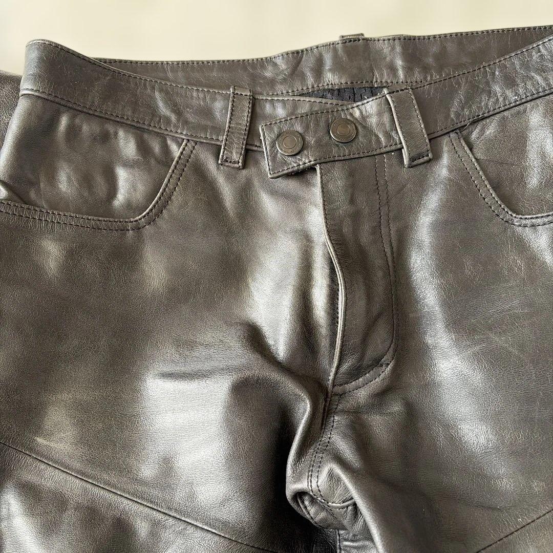 値下げ！ダイネーゼバイク用本革メンズパンツ　ブラック46