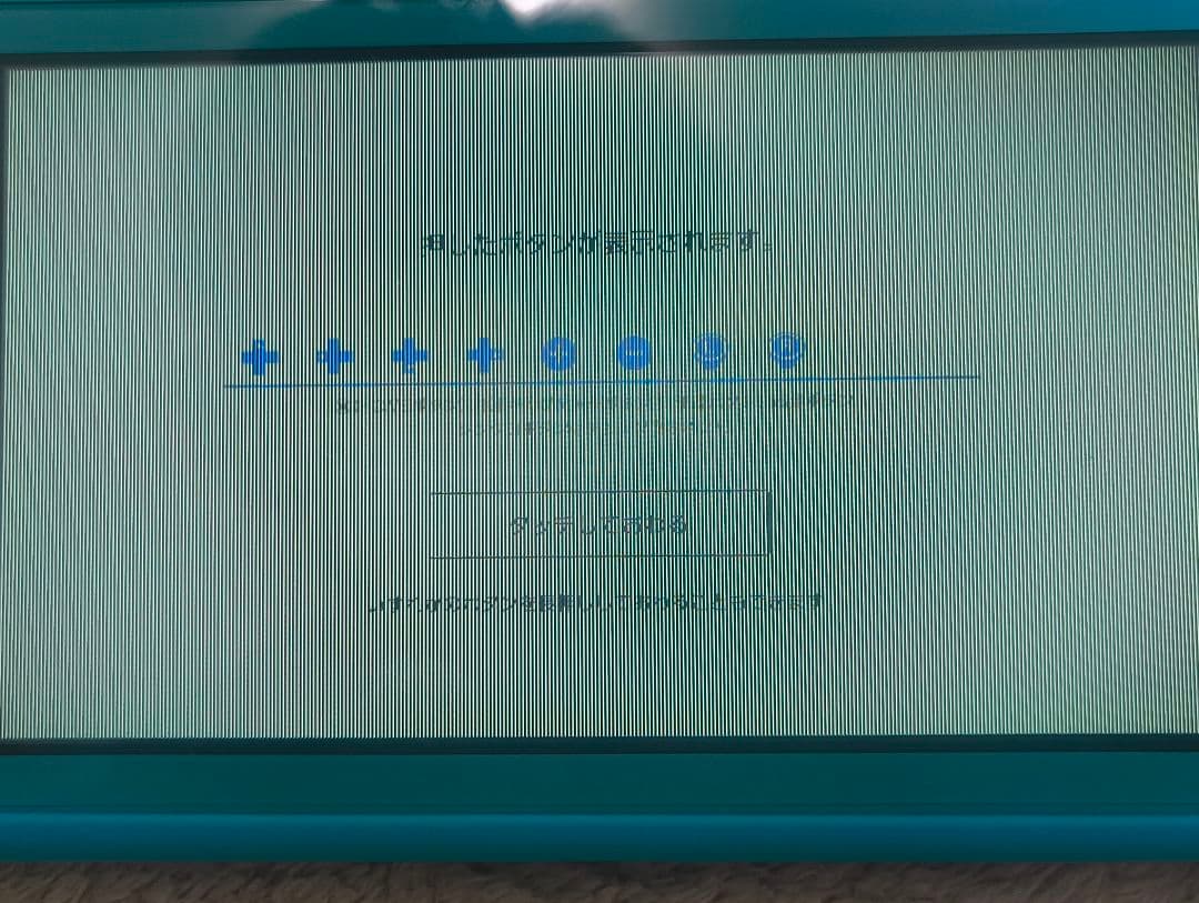Nintendo Switch Lite ターコイズ　液晶のみ不良