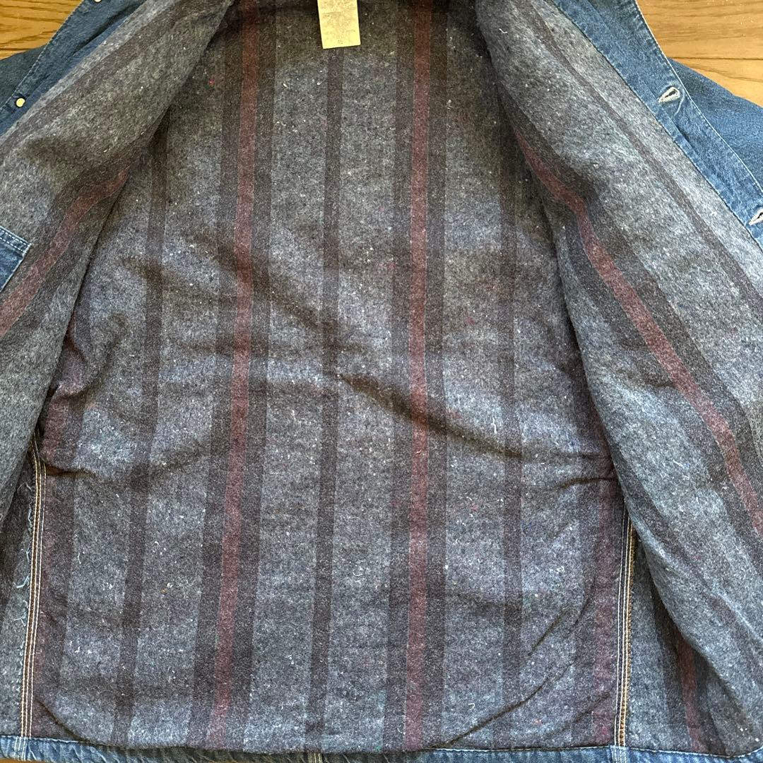 希少 星タグ Carhartt ミシガン チョアコート デニムUSA製 46