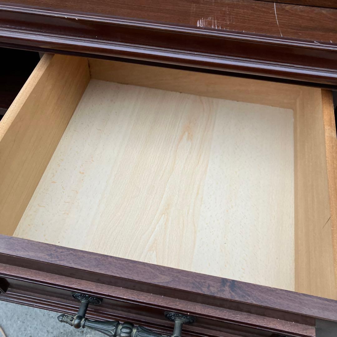 アンティーク 木製カップボード サイドボード 飾り棚 大型 食器棚 ビンテージ