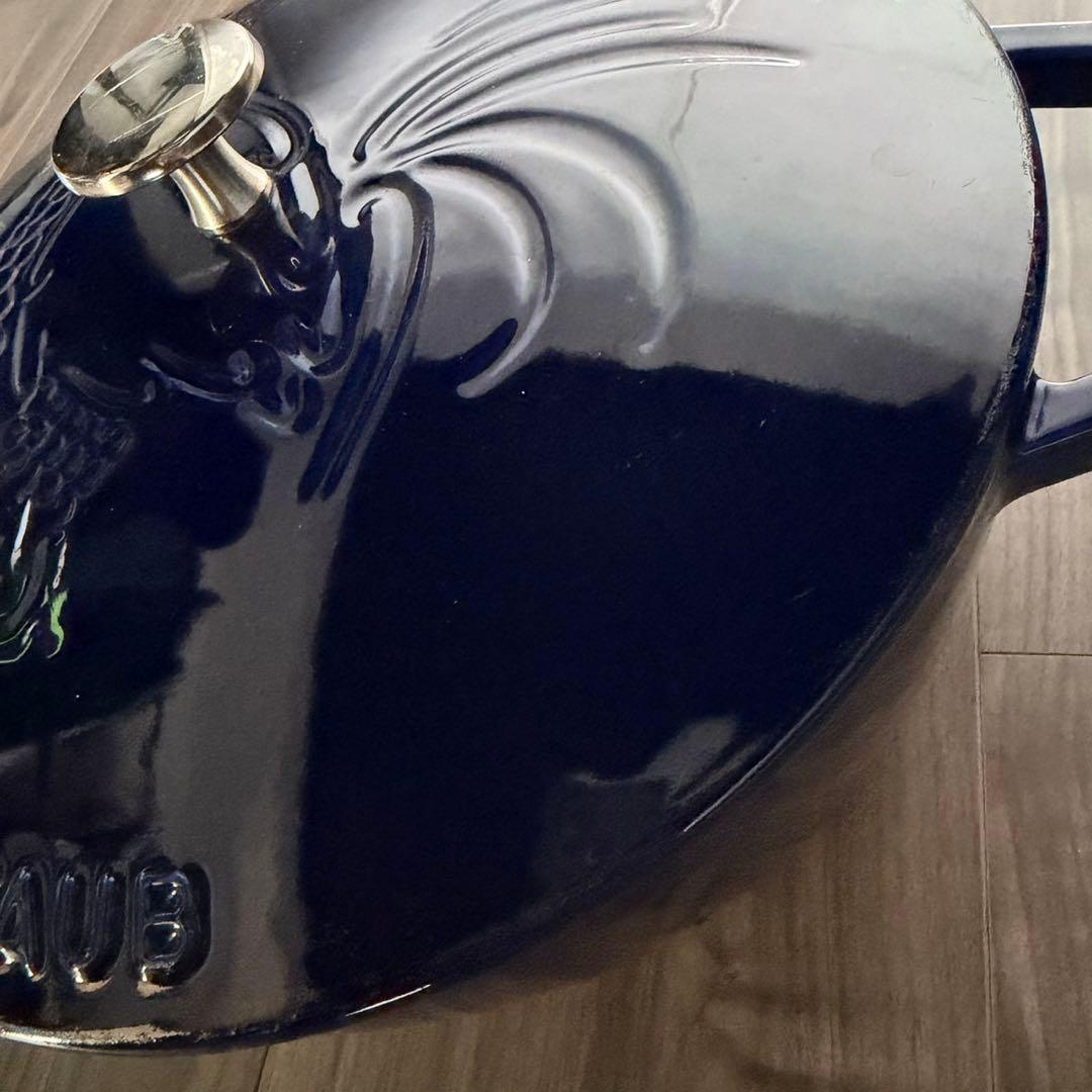 ストウブ　フレンチルースター　ブルー　　24cm