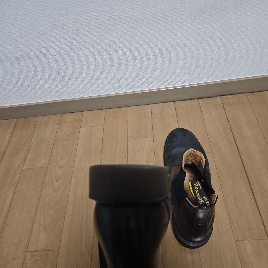 サイドゴアブーツ 黒 レザー