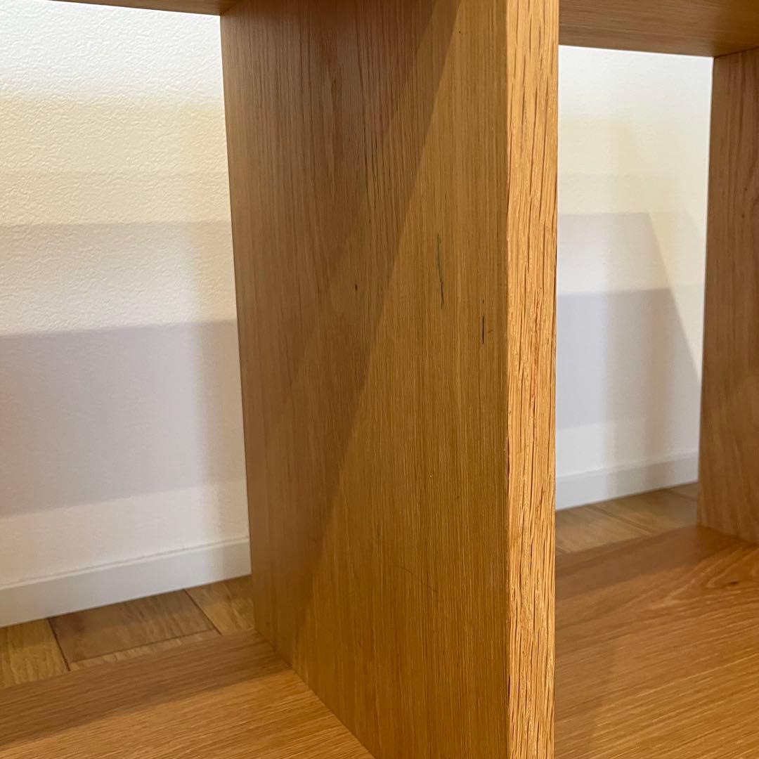 【お値下げ不可】無印良品　スタッキングシェルフ　5段　オーク材