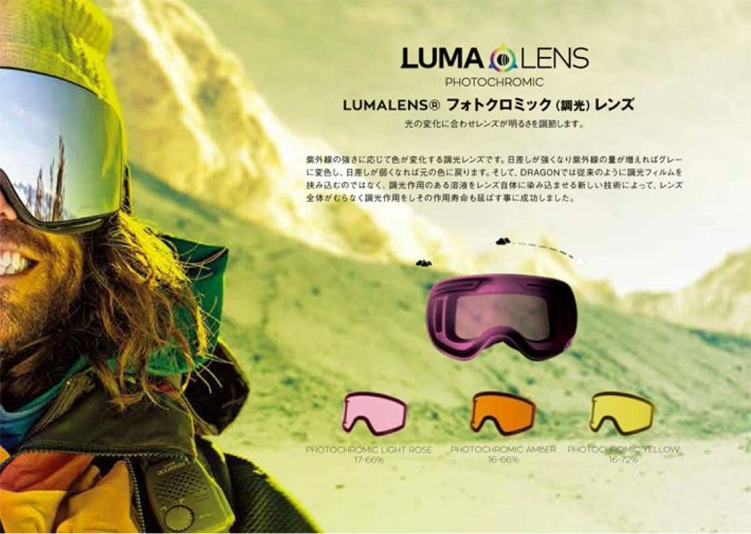 042ドラゴンDRAGON X1　スキースノーボードゴーグル