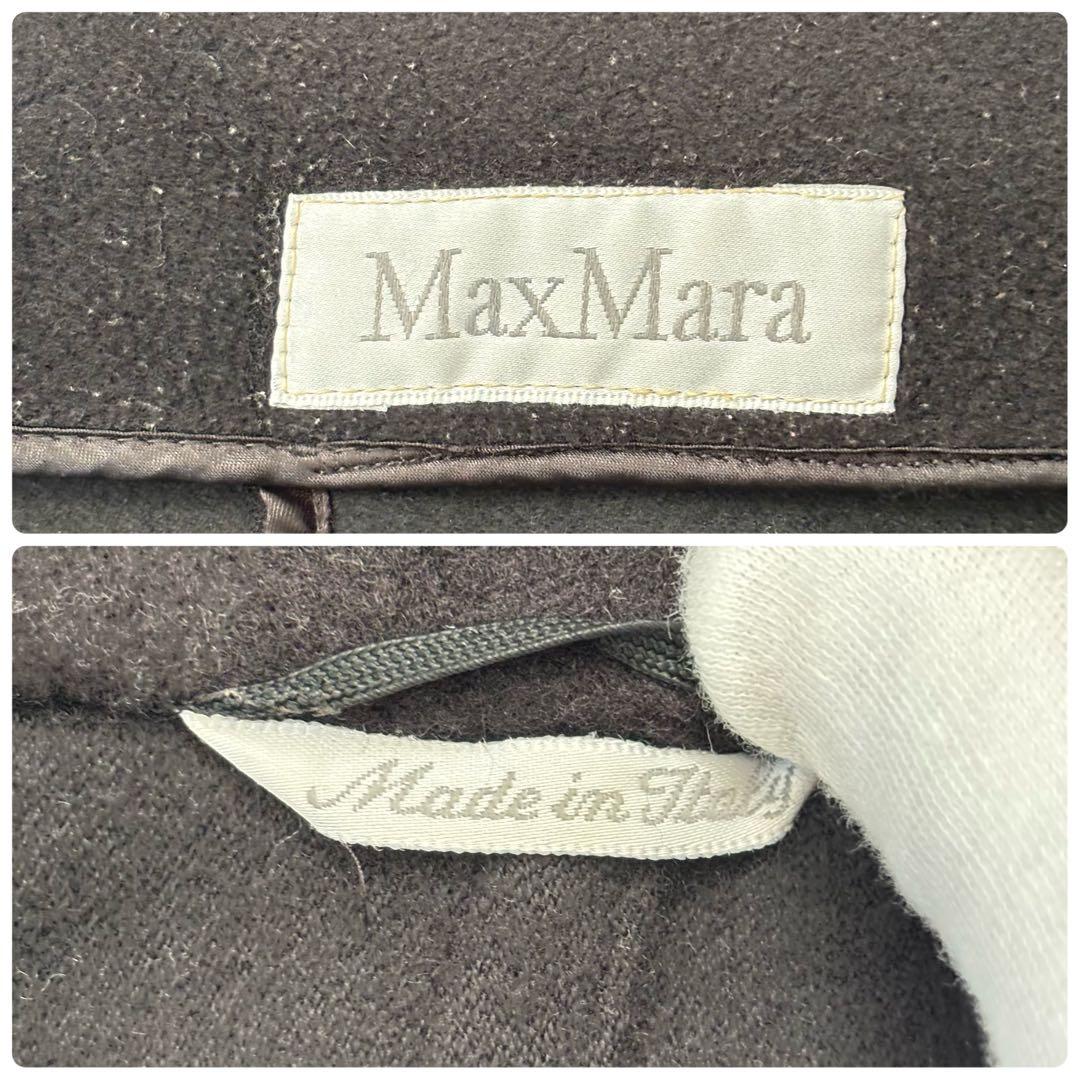 MaxMara マックスマーラ ウール×カシミヤ　ケープ風コート サイズ40 黒