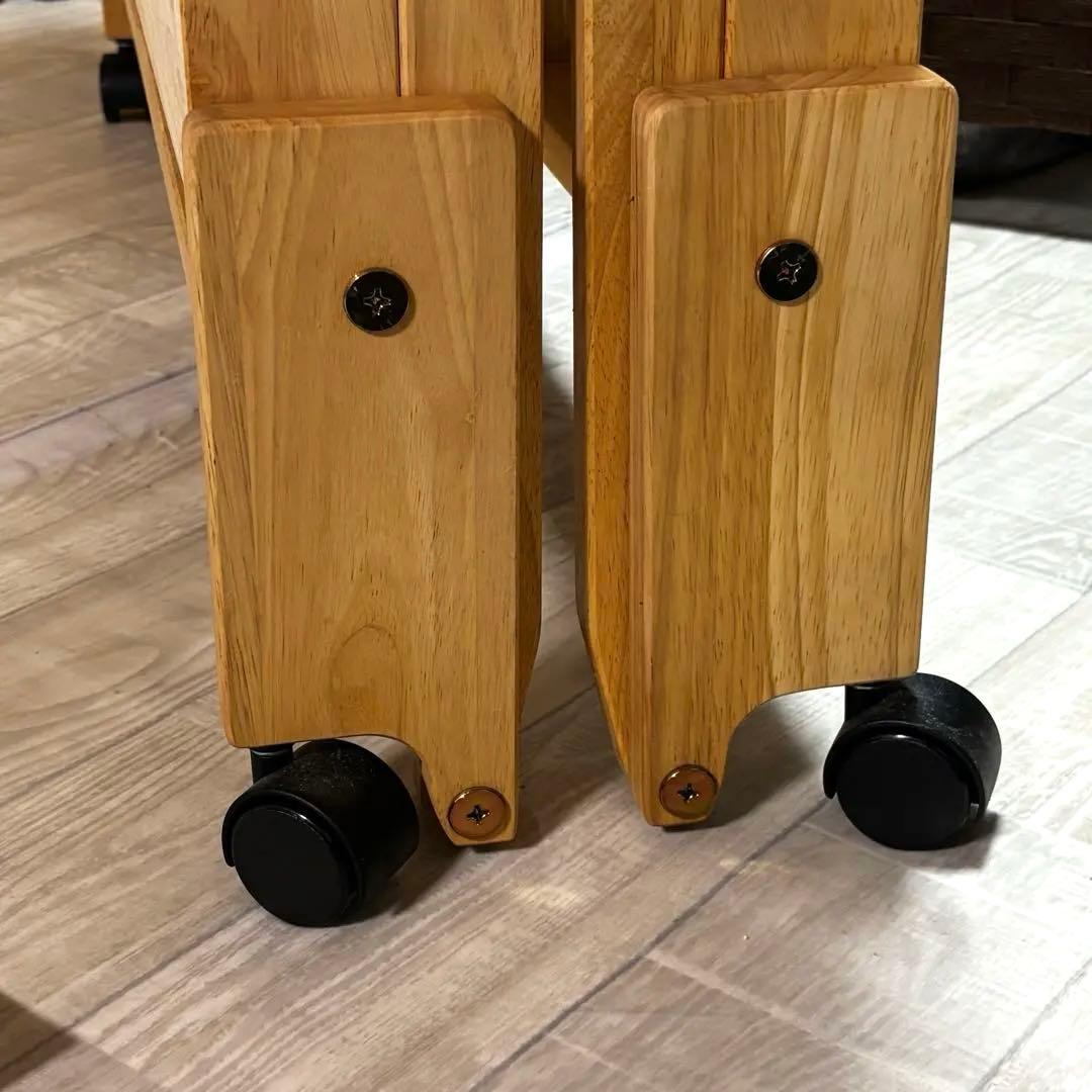 中居木工 折りたたみスノコベッド シングルサイズ　天然木