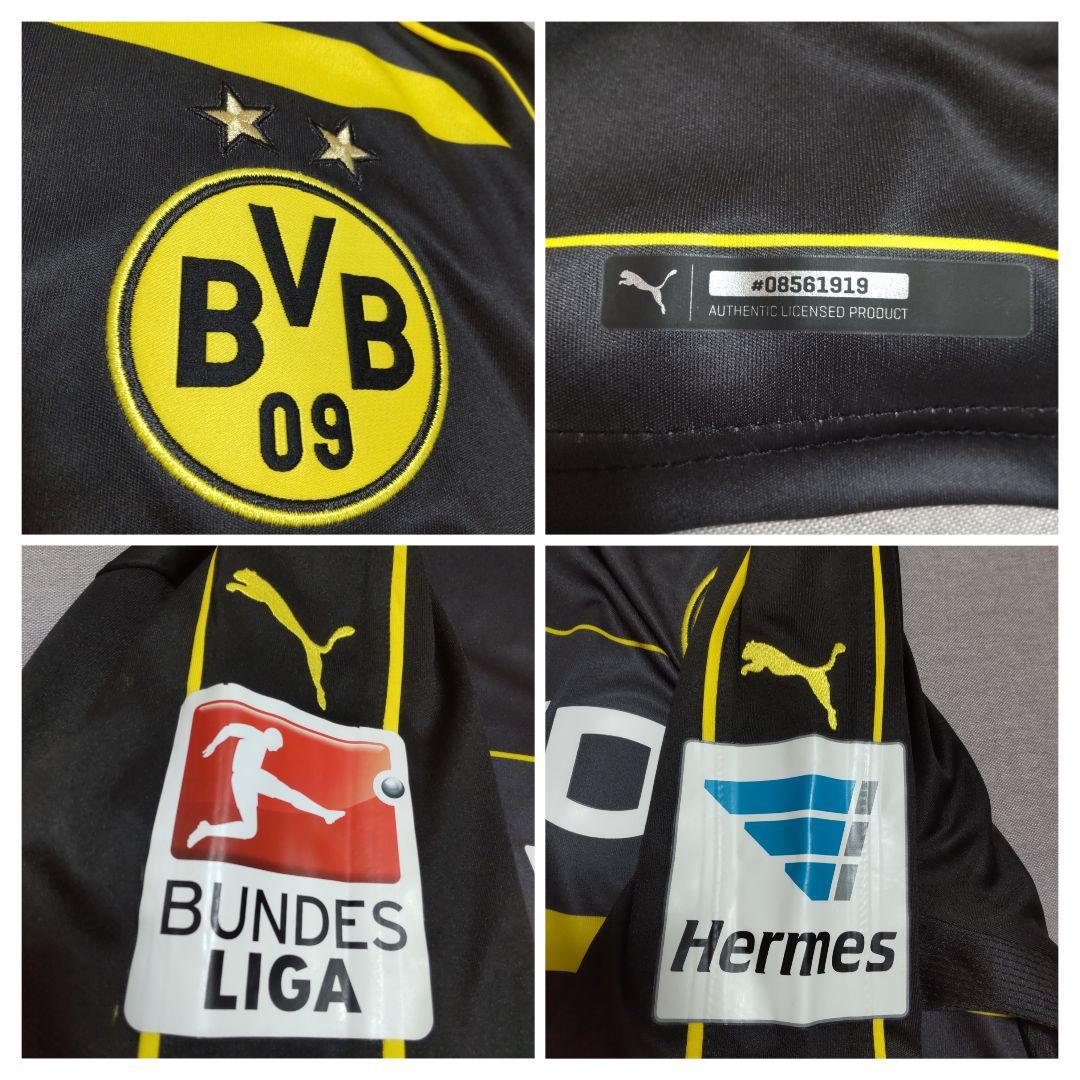 希少 プーマ ドルトムント 香川真司 ユニフォーム アウェイ 黒 M