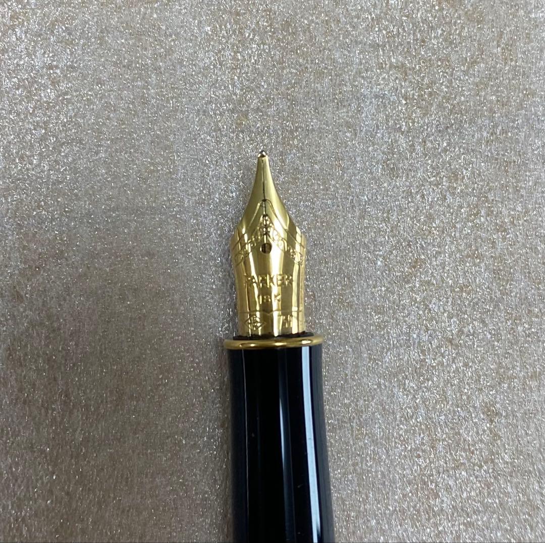 シルバーゴールド 万年筆 18金ペン先