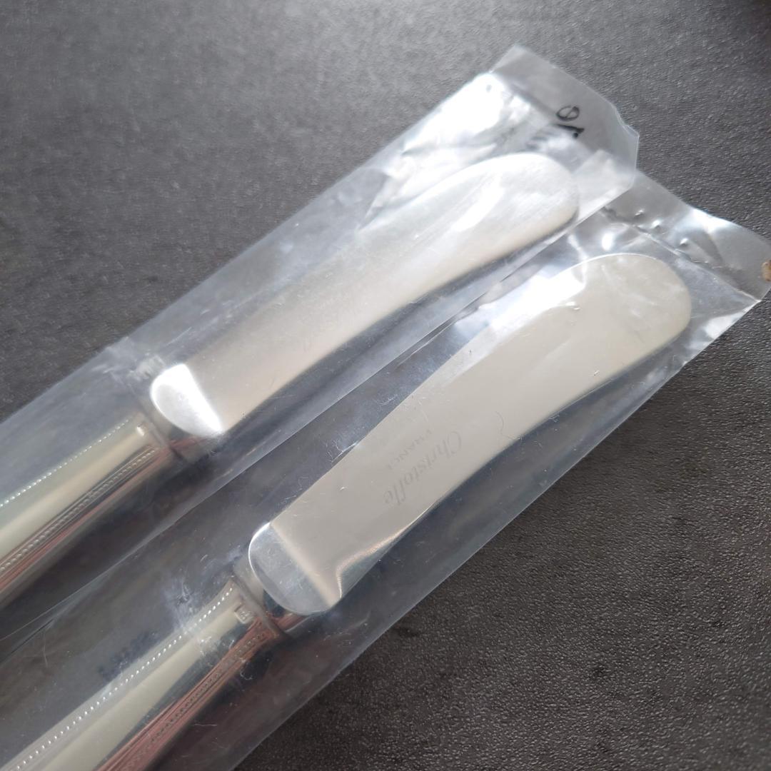 希少 クリストフル パール バターナイフ 未開封 2点