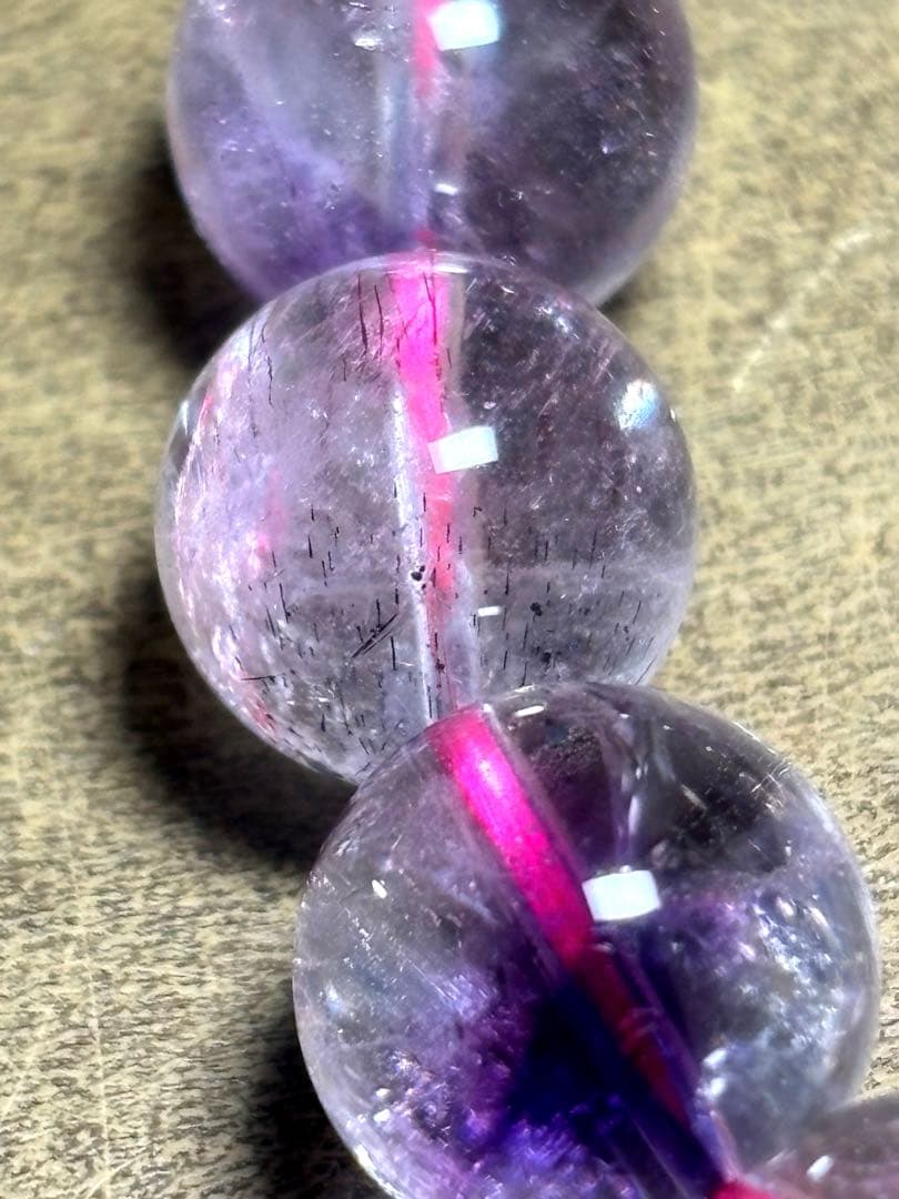 ミ*ヤ様 【新入荷】　スーパーセブンブレスレット約11㎜（新品未使用）透明感抜群