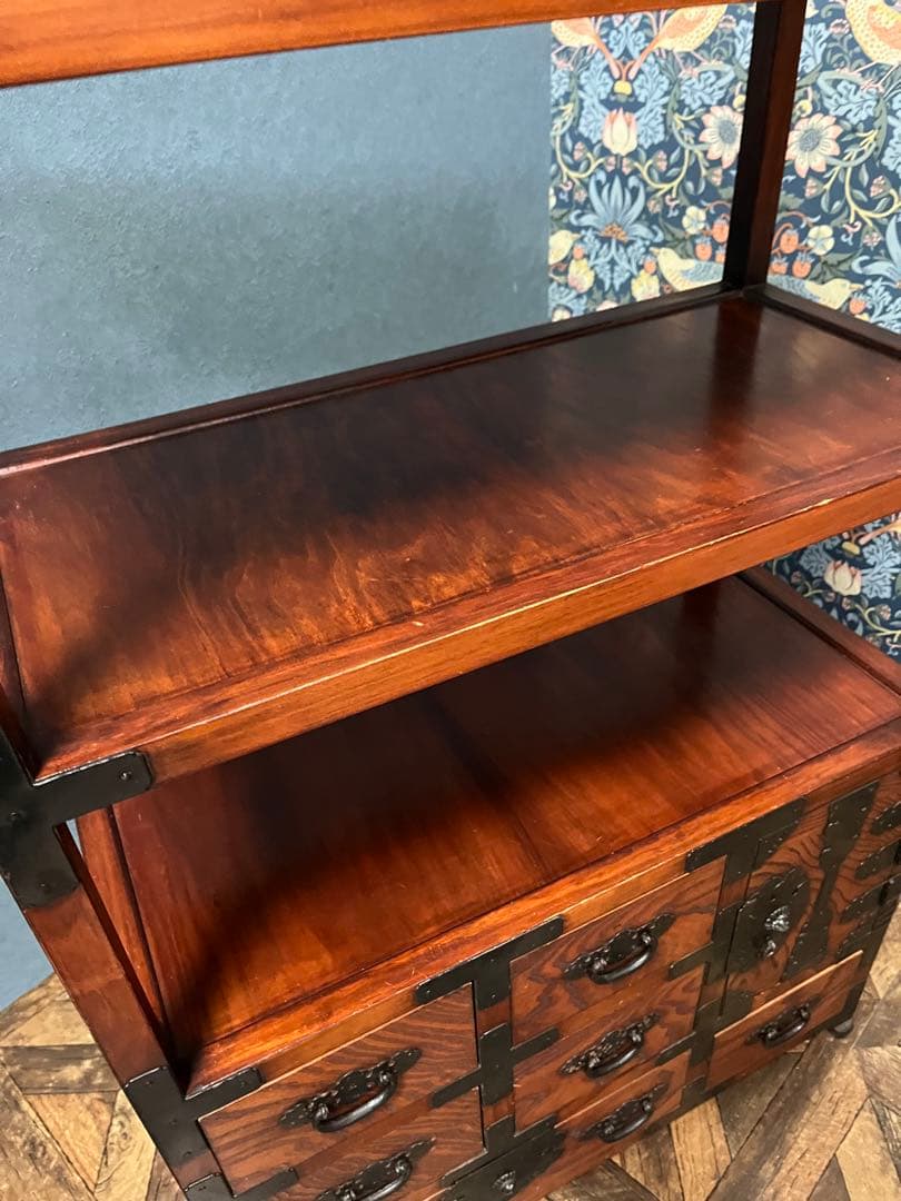 民芸調家具 棚 ラック 和箪笥 インテリア 昭和レトロ 当時物