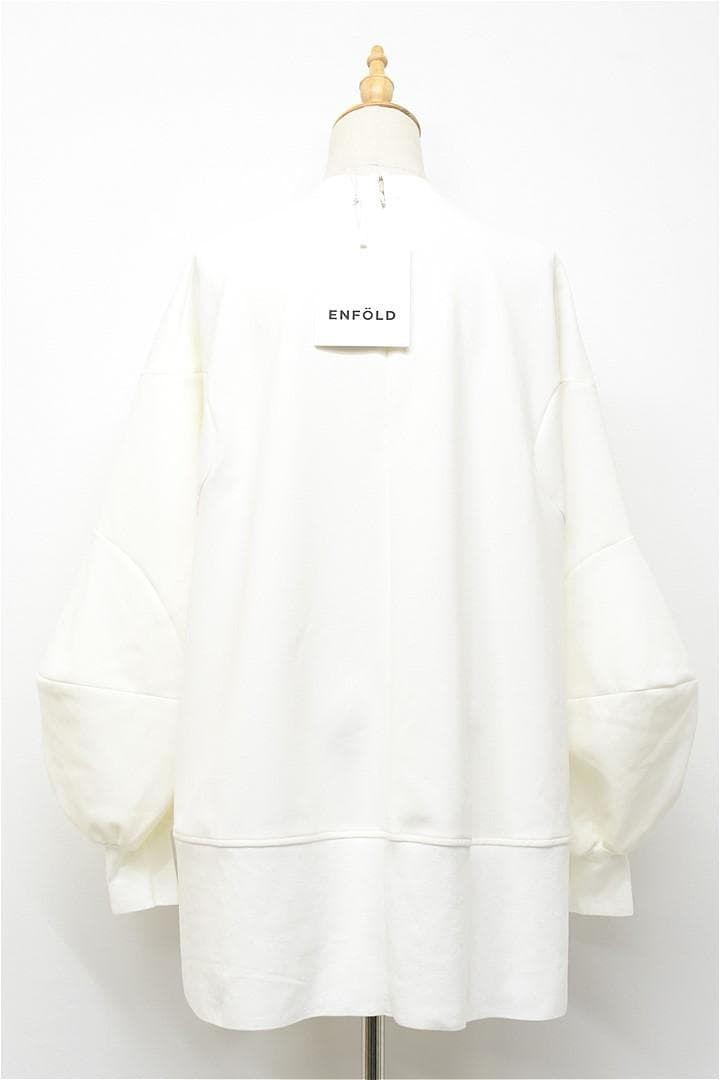 M463/未使用 24SS ENFOLD ブラウス ソリッドスリーブ 38 白