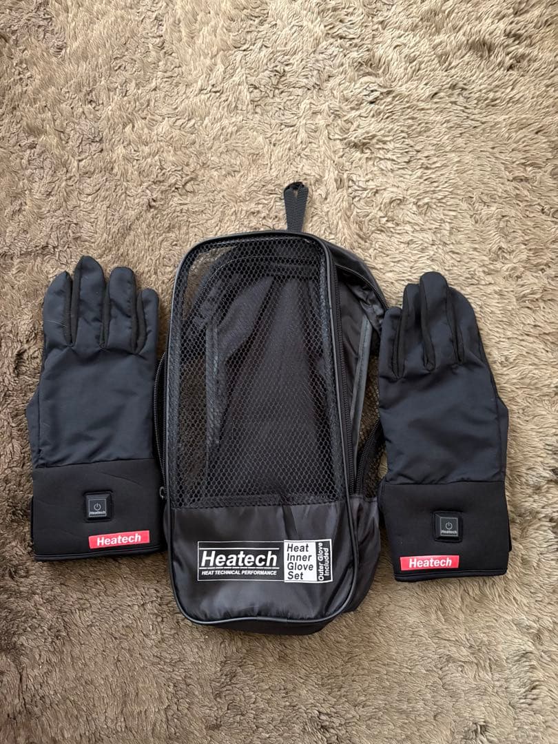 Heatech ヒートマスター　電熱ジャケット、パンツ、グローブフルセット3点