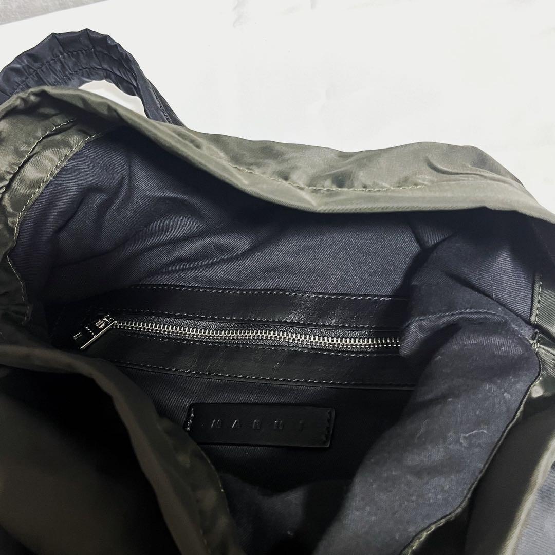 MARNI マルニ ナイロンリュック バックパック ロゴプレート