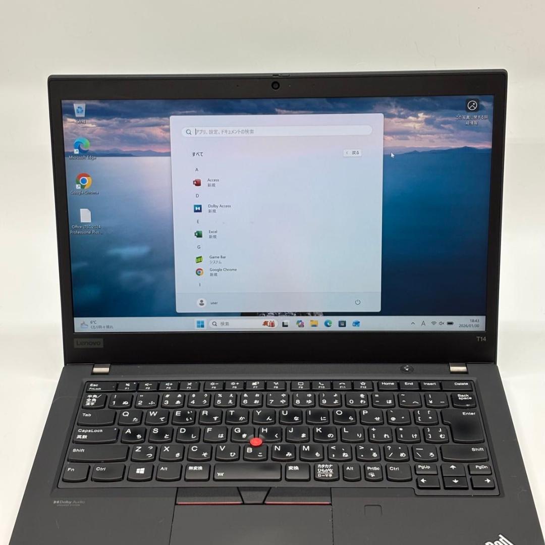 Windowsノート本体 ThinkPad T14 Gen 2i Core i7 1185G7 1