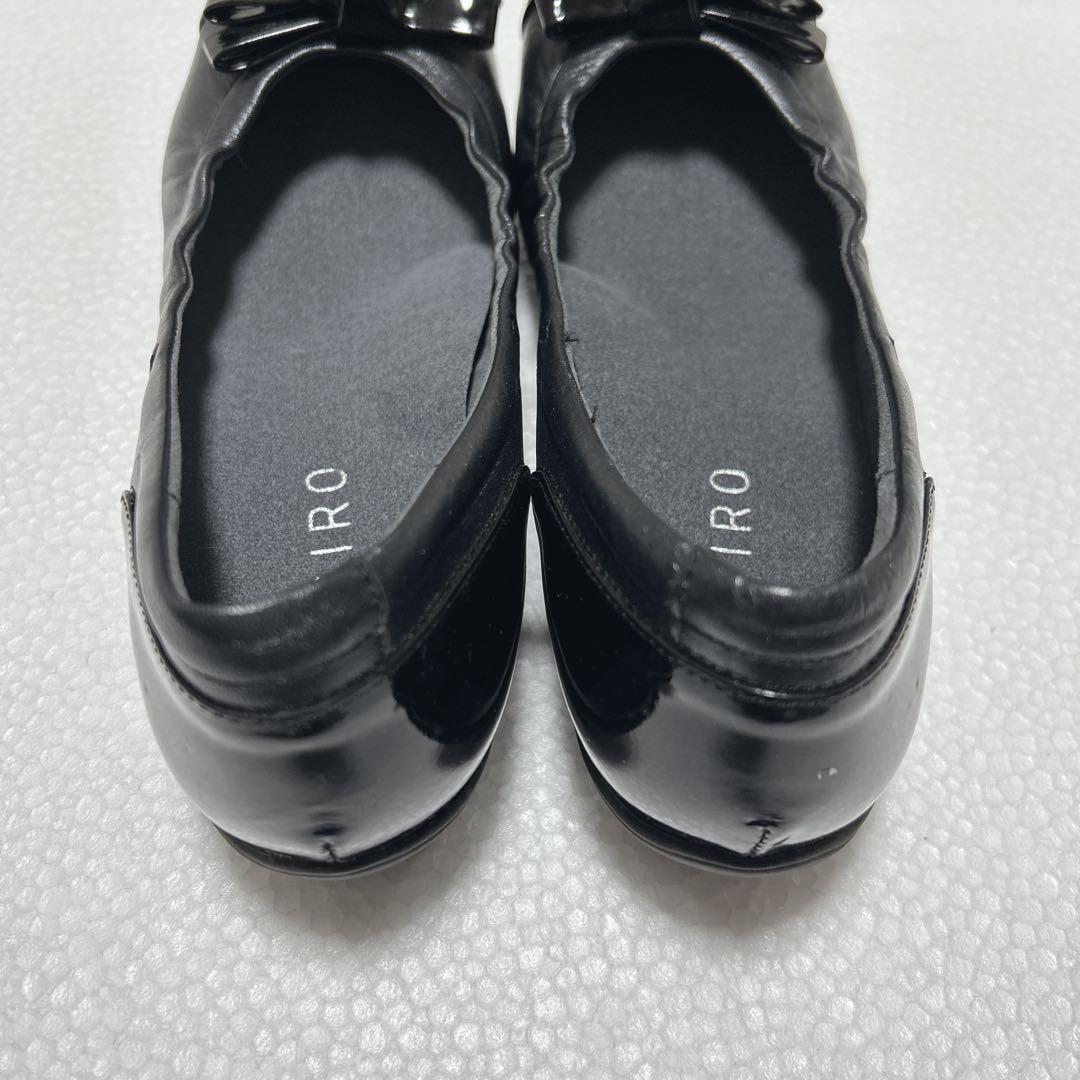 GIRO アシックス フラットシューズ レザー エナメル