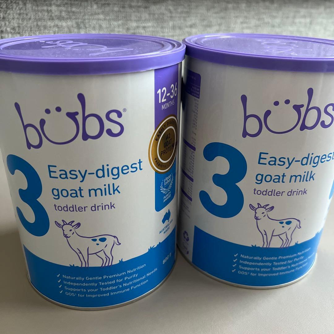【即日発送】bubs オーガニックgoat milk step3 800g 2缶