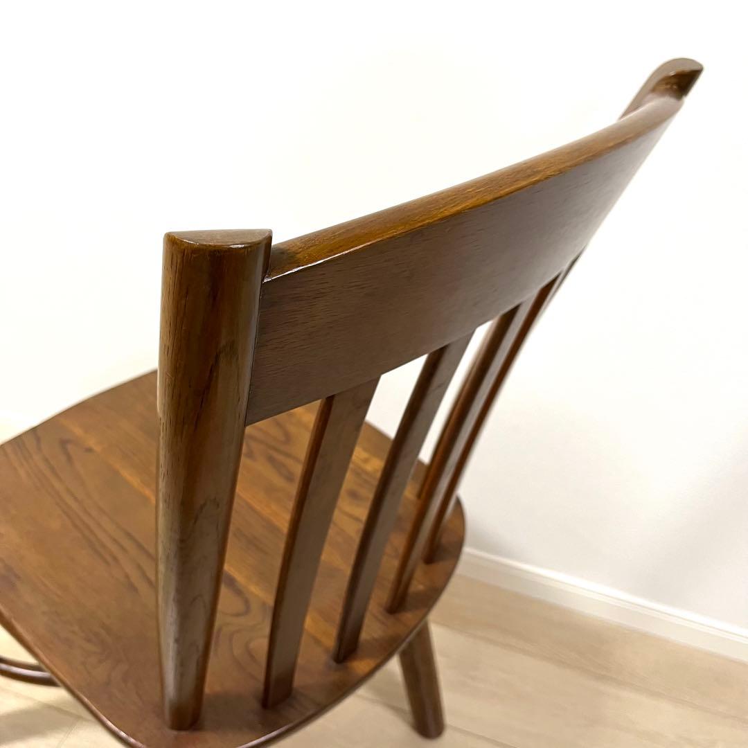 そ71【柏木工】ダイニングチェア 木製 ウインザーチェア 飛騨 ウィンザーチェア