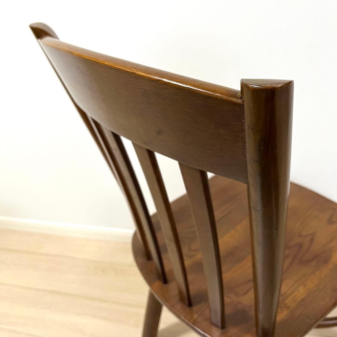 そ71【柏木工】ダイニングチェア 木製 ウインザーチェア 飛騨 ウィンザーチェア