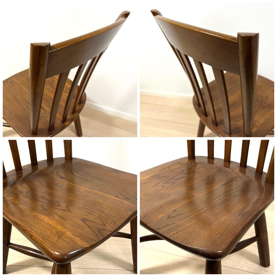 そ71【柏木工】ダイニングチェア 木製 ウインザーチェア 飛騨 ウィンザーチェア