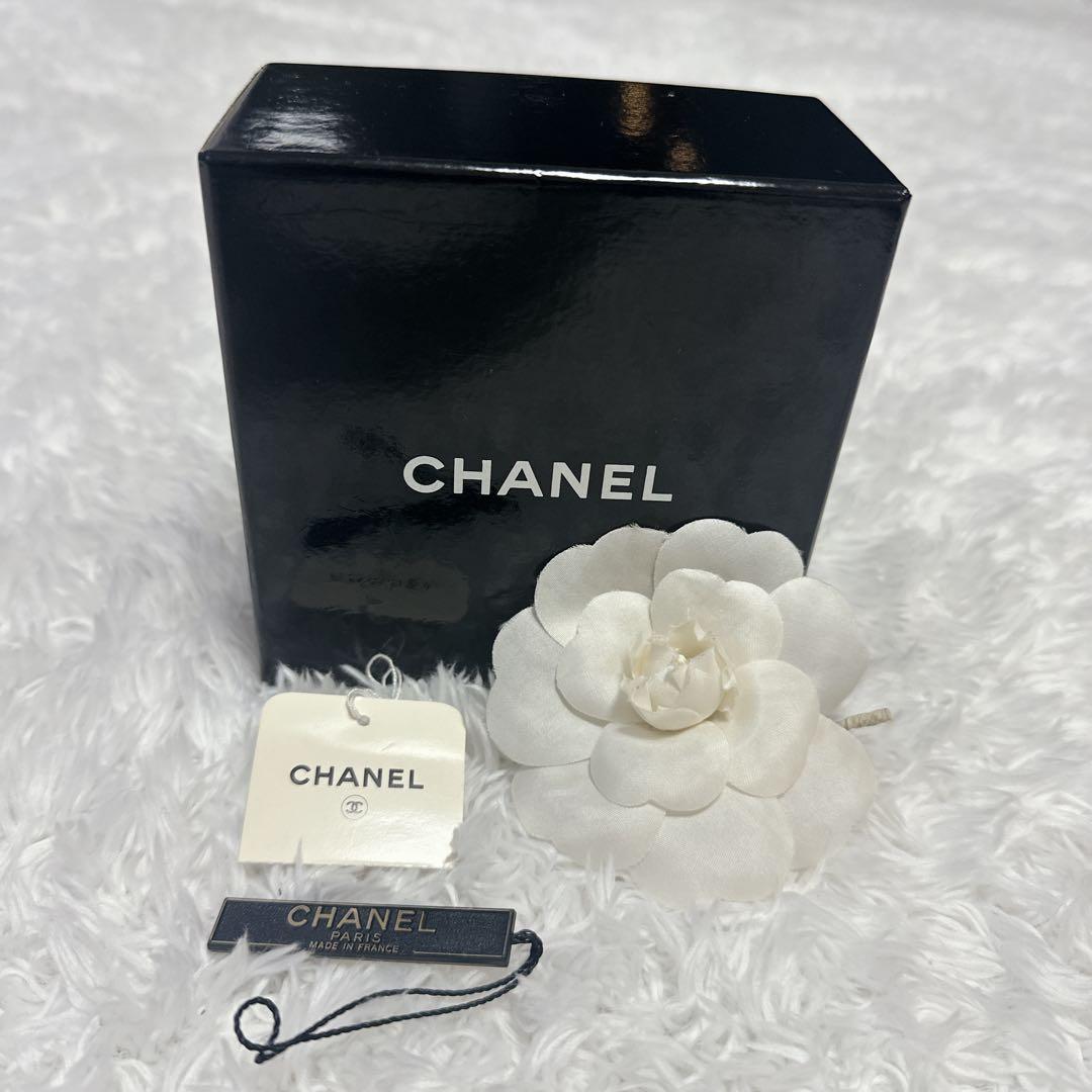【良品】CHANEL カメリア　ブローチ　コサージュ