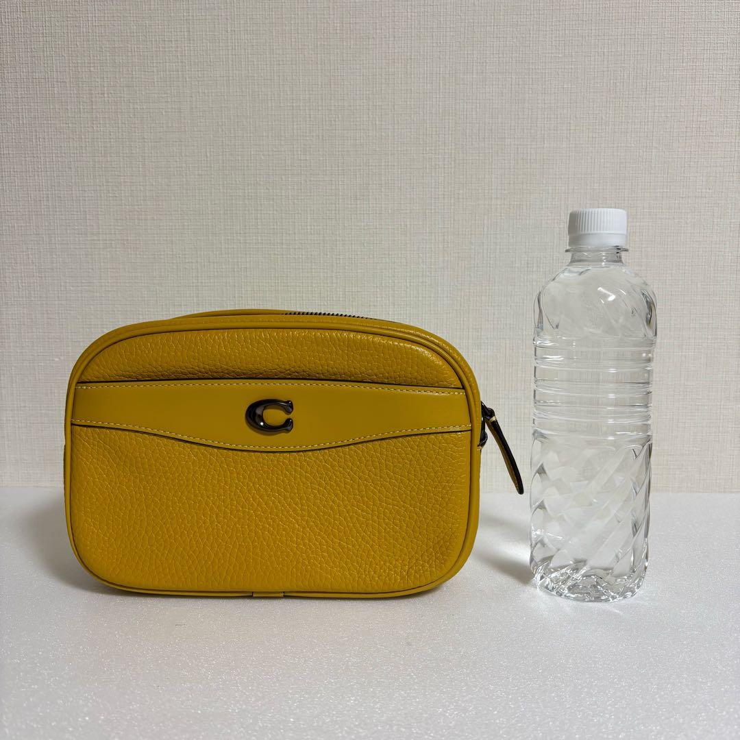 COACH コーチ カメラバッグ イエロー 新品同様 ショルダーバッグ
