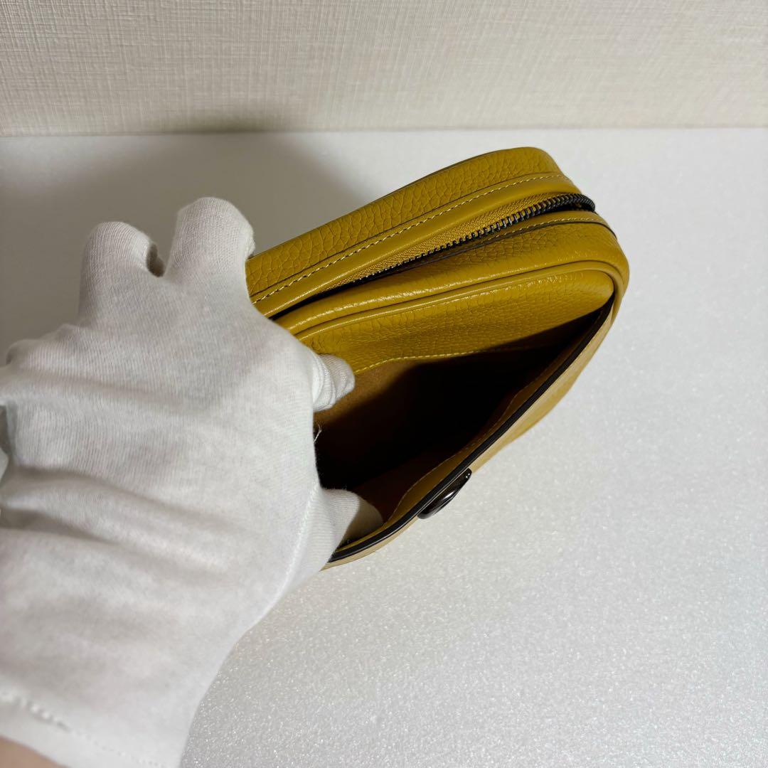 COACH コーチ カメラバッグ イエロー 新品同様 ショルダーバッグ